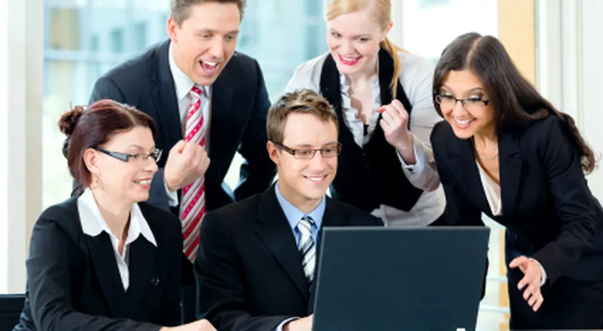 Business planning meeting professionals